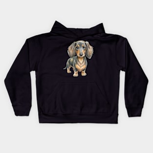 Adorable Dachshund Dog Breed Kids Hoodie